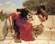 John William Godward The Old, Old Story oil